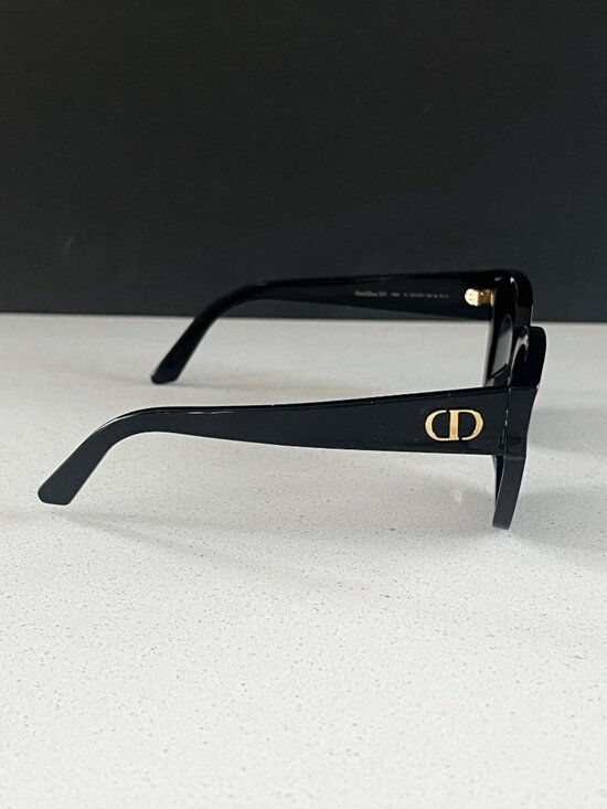 DiorGlow S1I Black Square Sunglasses, 53mm main image 5